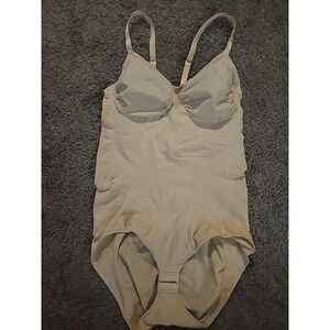 NWOT Beige Bodysuit Shapewear Women 2X/3X Compression Fit